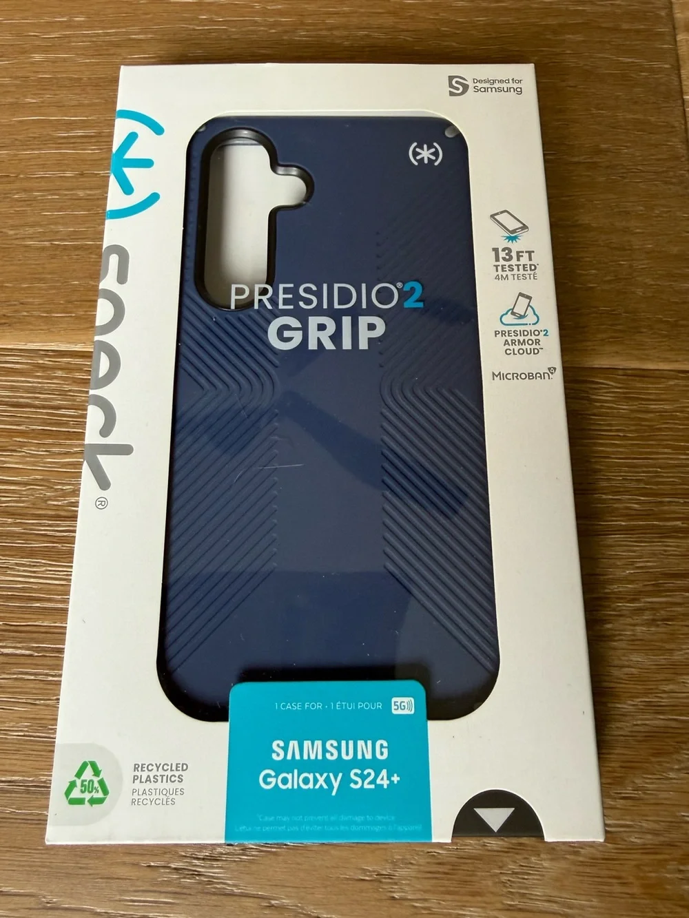 New Speck Presidio2 Grip Case for Samsung Galaxy S24+ Plus Navy Blue / Black